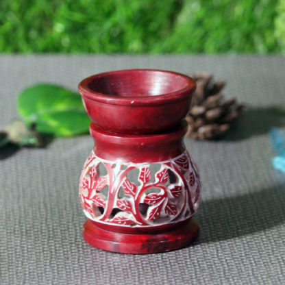 aroma diffuser-marble aroma diffuser-handmade diffusers-candle diffusers-soapstone aroma lamp-oil lamps-oil warmer-essential oils-aromatherapy